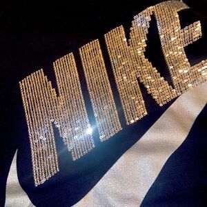 SEQUIN NIKE hooded sweater